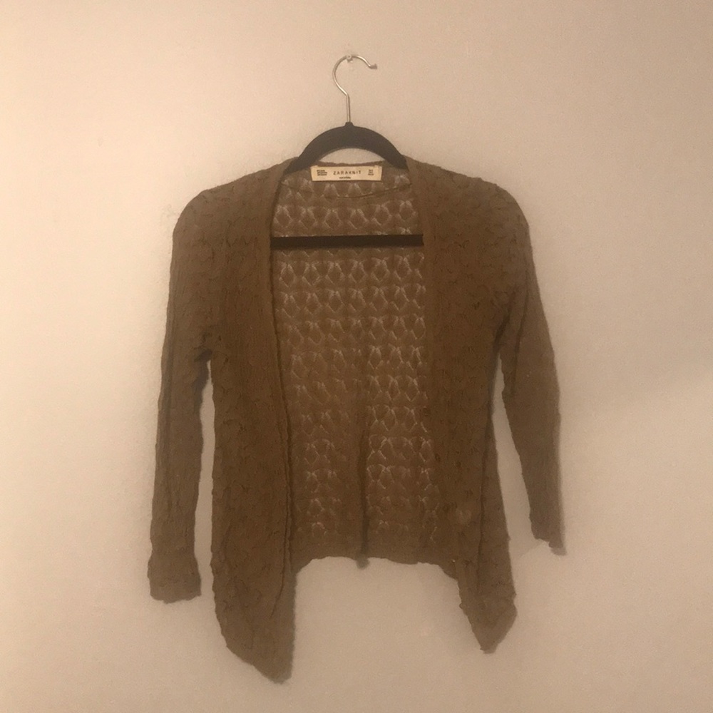 5/$25 Zara cropped knit cardigan - Picture 1 of 4